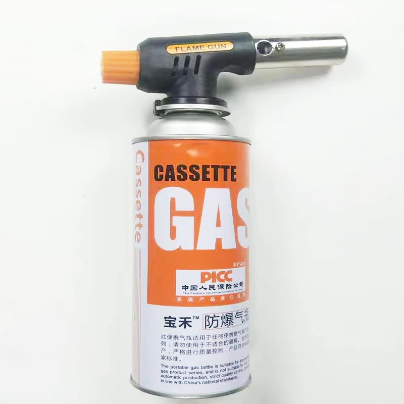 
Factory Supplied Handheld Butane Gas Welding Torch Weed Fired Burners Gas Cutter Flame Gun 