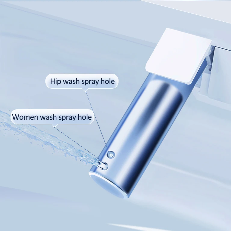 Best price washable electric bidet with heater toilet lid pads folding sprayer spray wc toilet seat cover