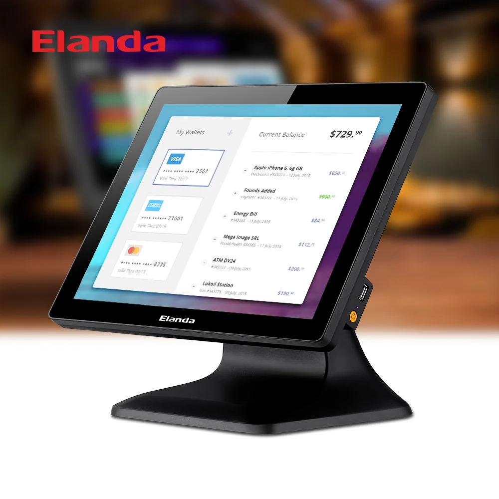 15 Inch POS All in one Dual Screen Windows Cash Register POS System
