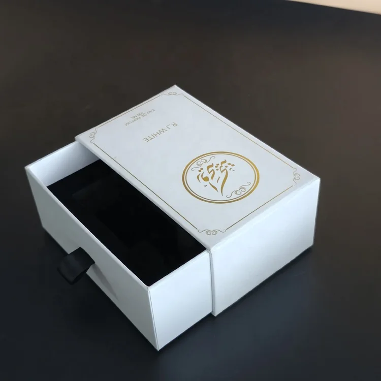 Manufacturer Custom 30ml 50ml 100ml Rigid Paper Drawer Essential Oil Bottle Packaging Recyclable Perfume Box With Foam Insert