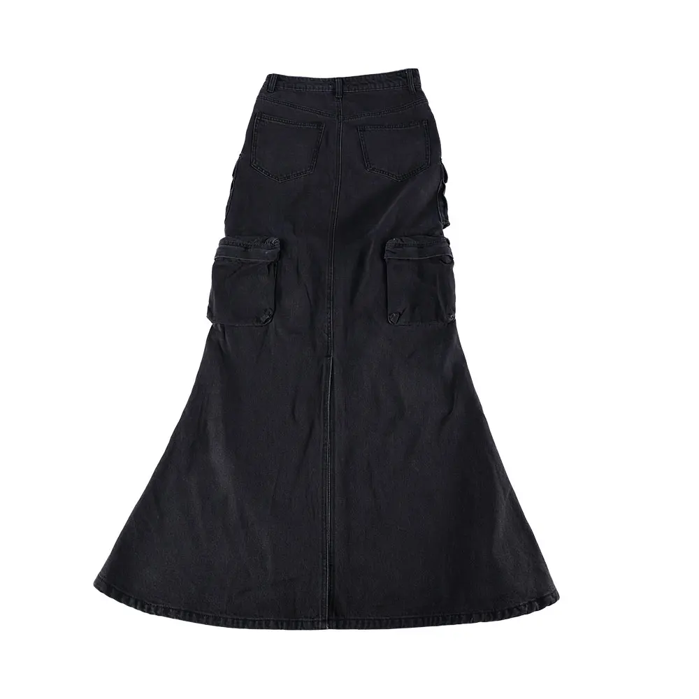 New Listing OEM ODM Cargo Skirt Jeans Long Jeans Skirt Jeans Long Skirt For Women