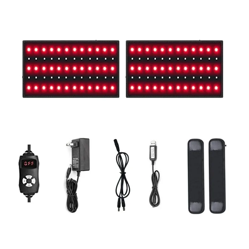 2 pieces in pack red light therapy arms belt 660nm and 850nm red light therapy belt