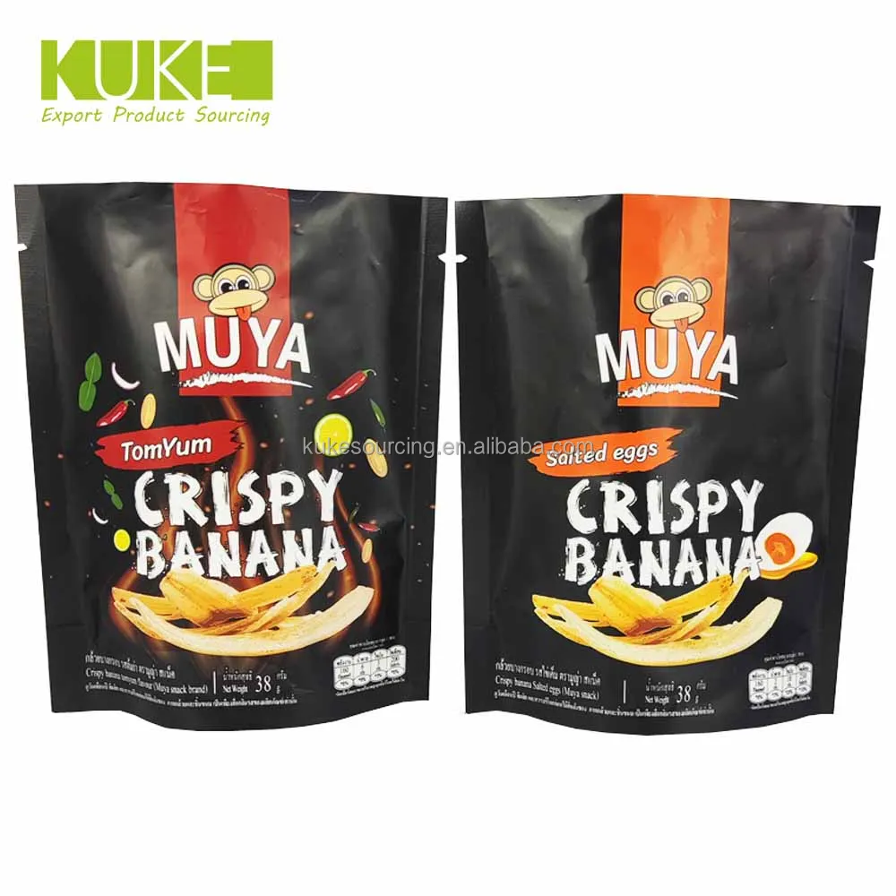 Food Grade Custom Printed Aluminum Foil Potato Banana Plantain Chips Plastic Packaging Bags