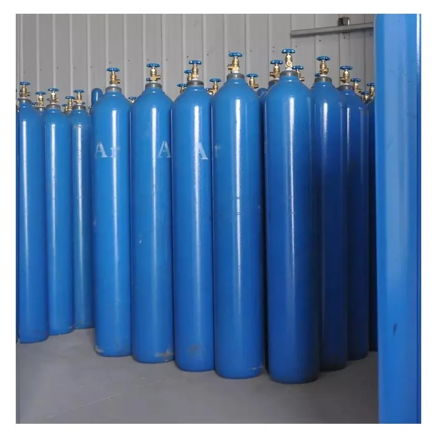 Factory Supply 40l Argon Gas Refill Price 6m3 Capacity Low Prices 99.999% Argon Gas With Cylinder