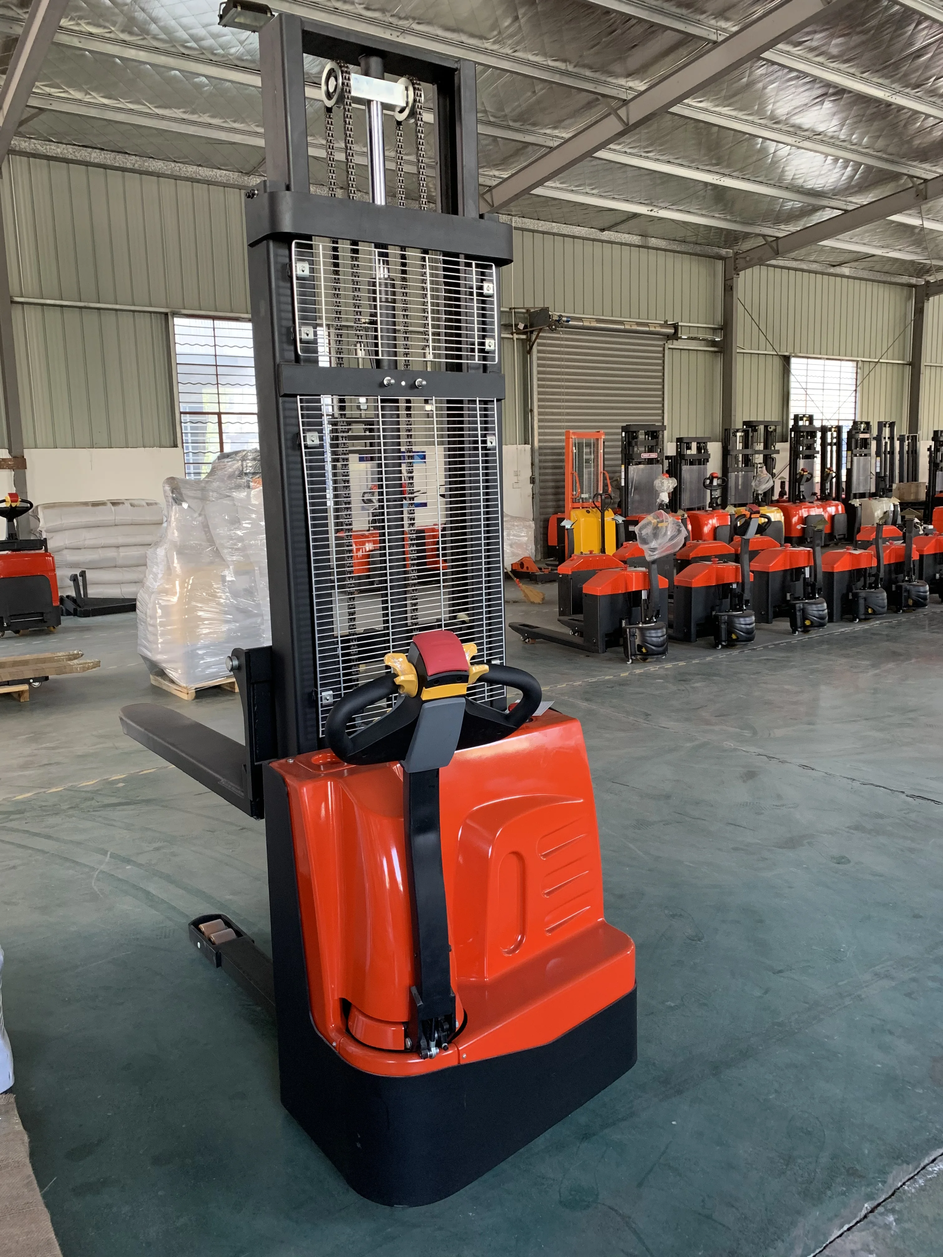 electric walkie stacker forklift electric pallet stacker