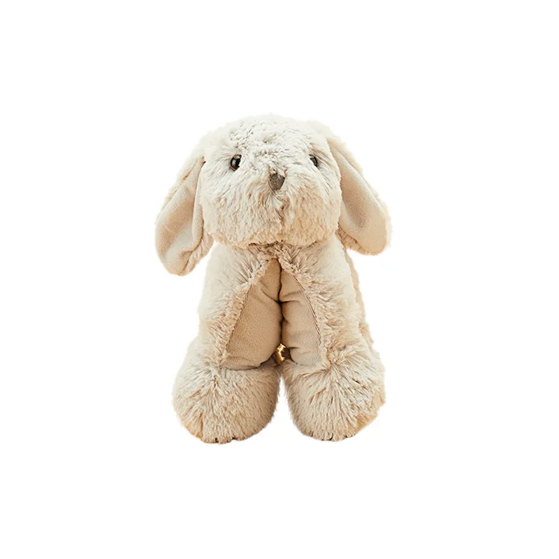CE Custom Cute Nordic Soft Beige Bunny Stuffed Plush Toy Can be Flat Pillow Multi-function Floppy Rabbit Toy For Kids Gift