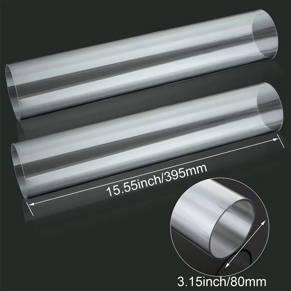 High quality transparent polycarbonate pipe Color PVC PC PMMA transparent plastic pipe toughness