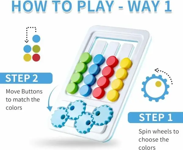 Free Shipping Dollartoys Four Color Matching Gear Pattern Logic Travel Game Kids Custom Outdoor Education Games