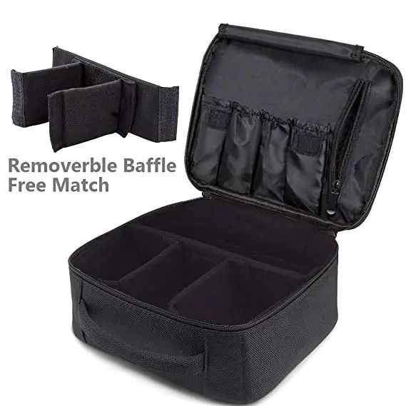 
Professional Organizer Large Makeup Bag Makeup Brush Cosmetic Bag, Toiletry Portable Make up Case Travel Cosmetic Bag 