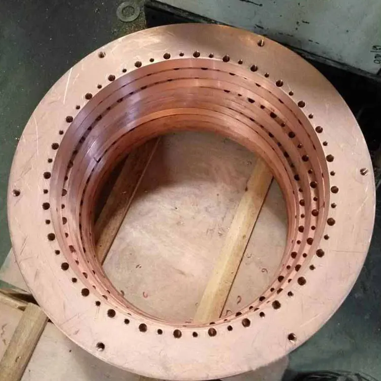 Red Punched Ring Washer Metal Round Copper Gasket