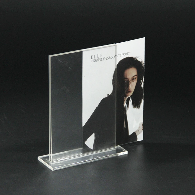 Clear Acrylic Sign Holder Acrylic Menu Display Stand Acrylic Table Sign Holder for Display Only