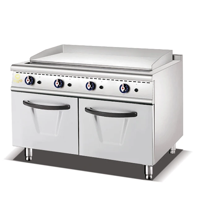 Gas Griddle Grill Commercial Fryer Burger Griddle Portable Stoves Sale Plate Stainless Steel Built Benchtop Patty Industrial Gas