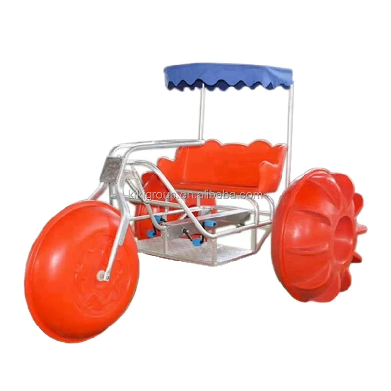 High quality colorful sea tricycle water bike pedal boats 3 big wheels water tricycle