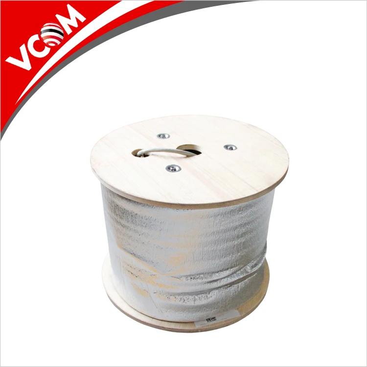VCOM бренд высококачественный UTB Cat6a 0.57BC м 305 кабель LAN с катушкой