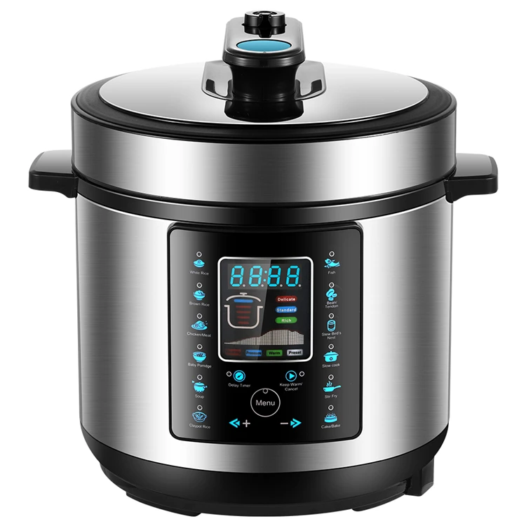 New Product Stainless Steel Time Adjustable  Multi Function Kitchen Cooker  Electric Pressure Cooker