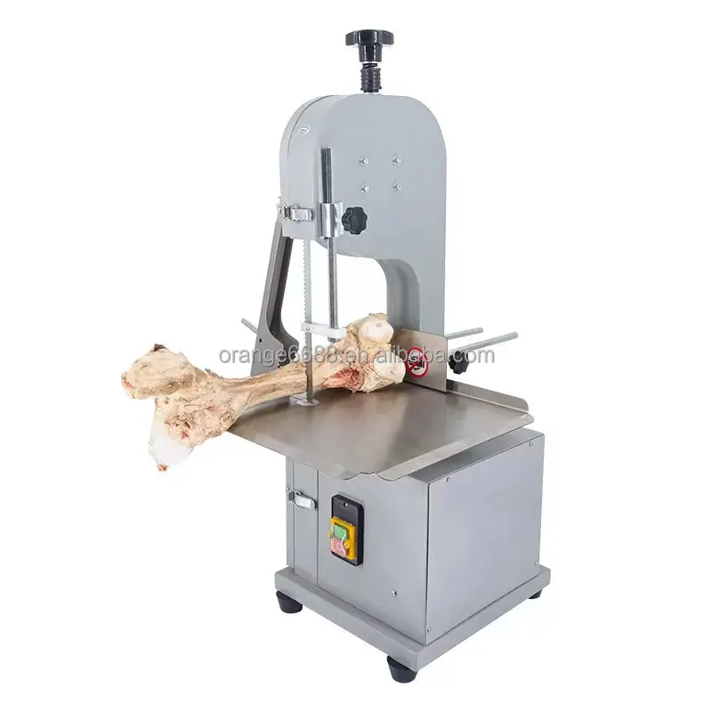 Commercial  Kitchen Equipment Butcher Table Top Electric Cow Beef Frozen Meat And Bone Band Saw Cutter Cutting Machine