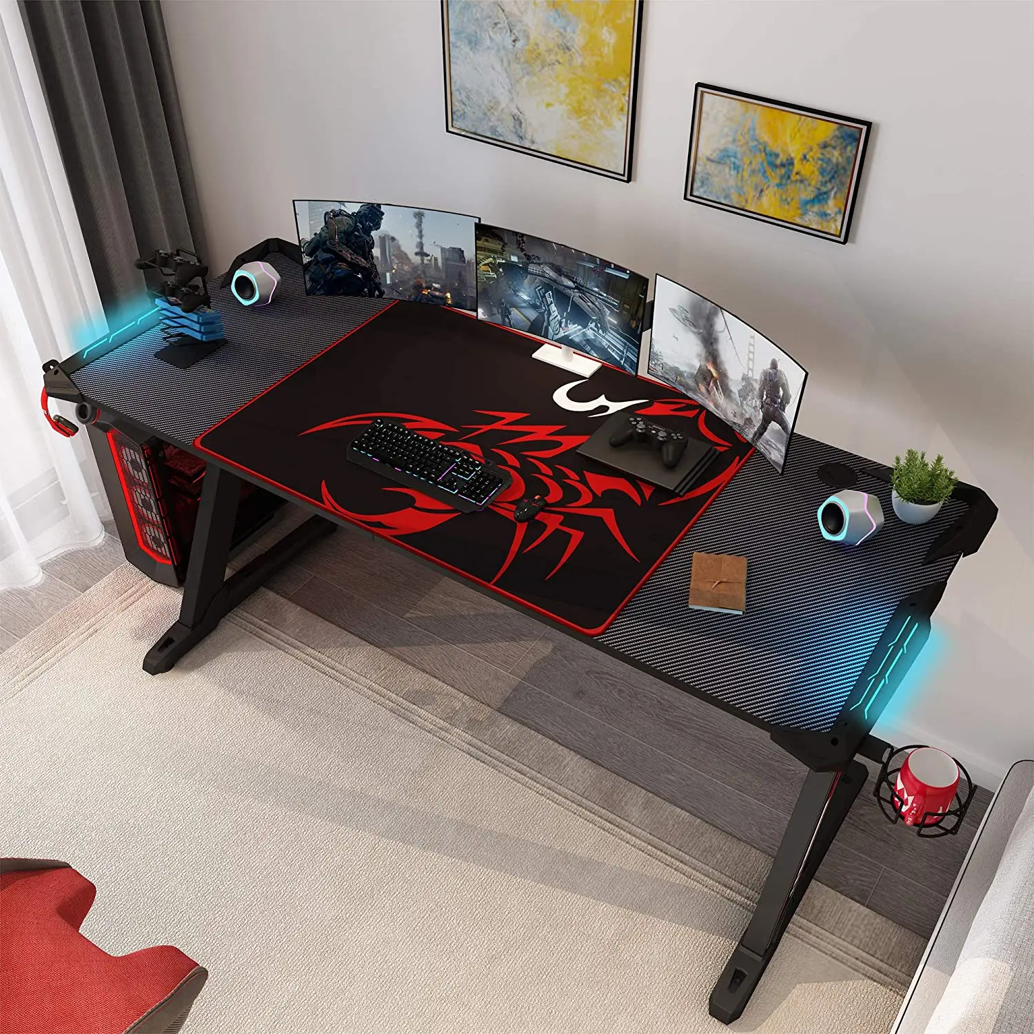 Wholesale Competitive Price Desks Gaming Ergonomic Gaming Computer Table PC Desk
