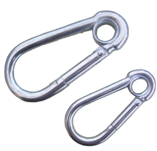 Stainless Carabiner Dog Snap Hook with Eyelet