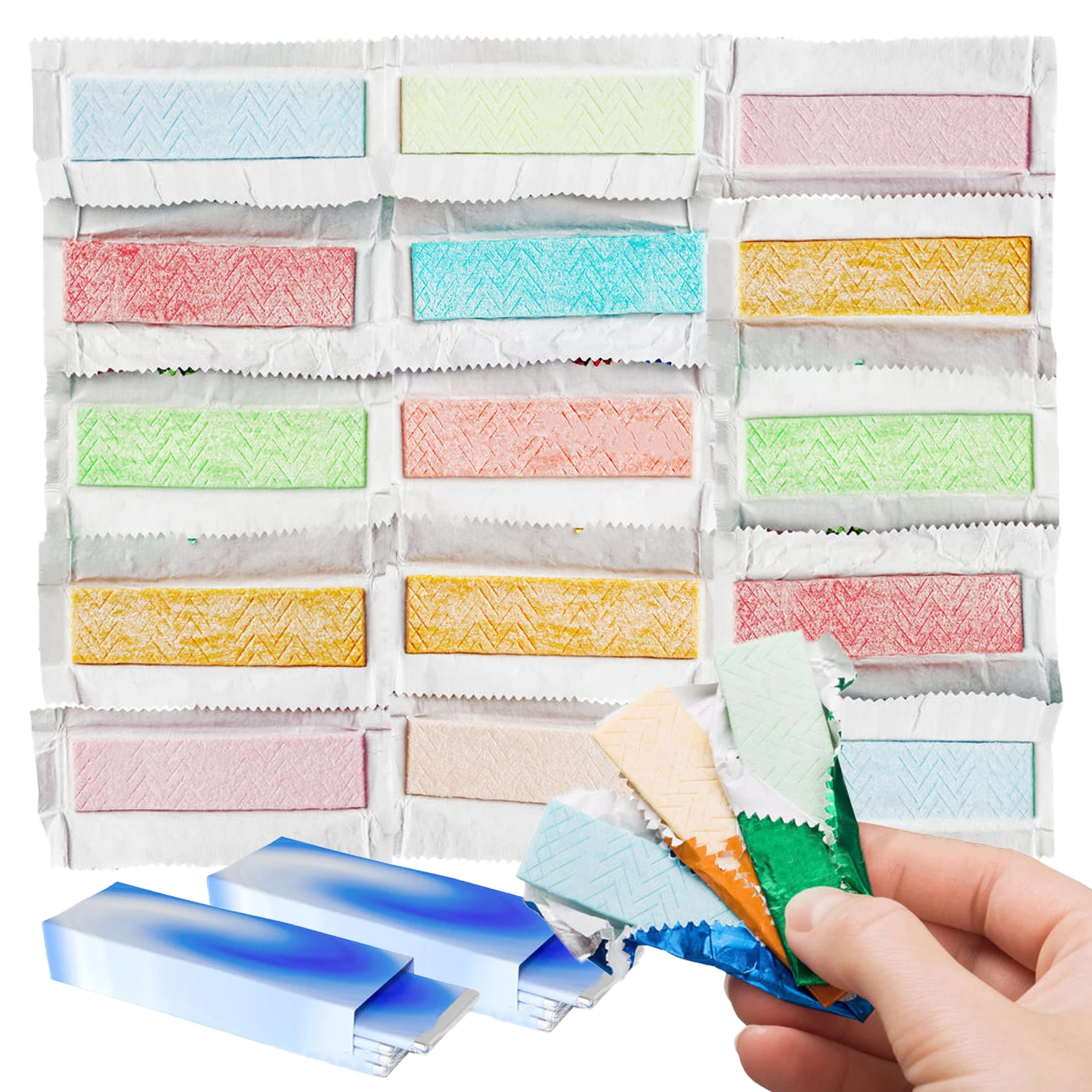 OEM Candy Gum Customization Wholesale Fruit Mint Assorted Flavor Xylitol Fresh Breath Chewing Gum Candy