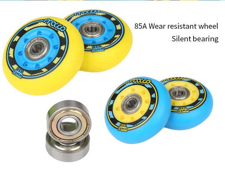 Регулируемые детские роликовые коньки macco MC5 blue