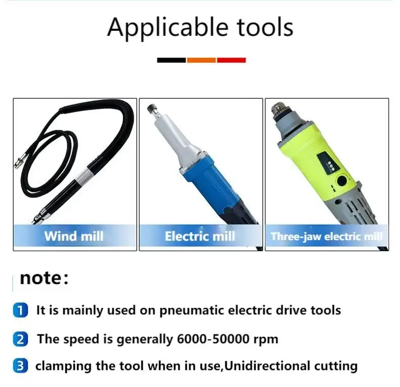 6mm A-TYPE Head Tungsten Carbide Rotary File Tool Point Burr Die Grinder Abrasive Tools Drill Milling Carving Bit Tool for Metal