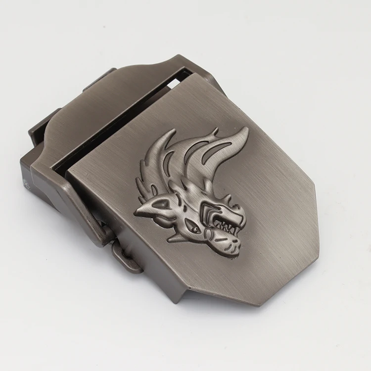 Factory Direct High Quality Gold belt buckle black nickel Auto Quick release tactical