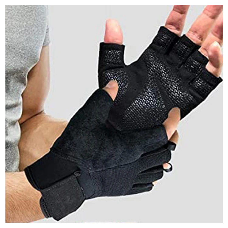 Mountain Bike Half Finger Biking Cycling Fitness Absorbing Breathable Cycle Racing Gloves