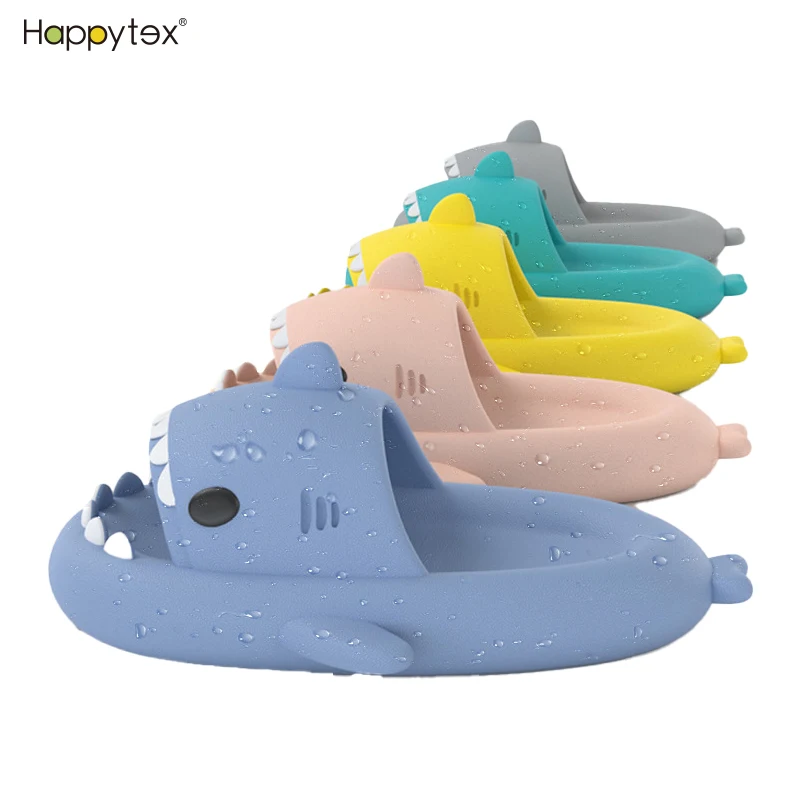 Custom Summer Baby Sharks Flip Flop Sandals Shoes EVA Thick Bottom Anti slip EVA Slipper Indoor Outdoor Thick Bottom Anti slip