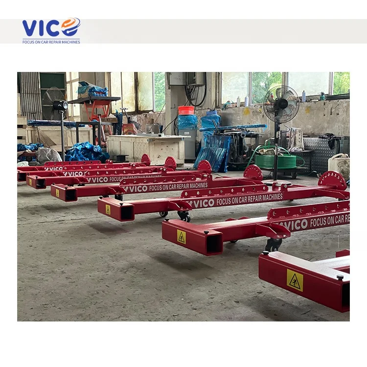 VICO 3.5 Ton Tension Car Frame Puller, Body Repair Equipment with Swivel Post, Hydraulic Foot Pump and Pulling Clamp Set #VF2000