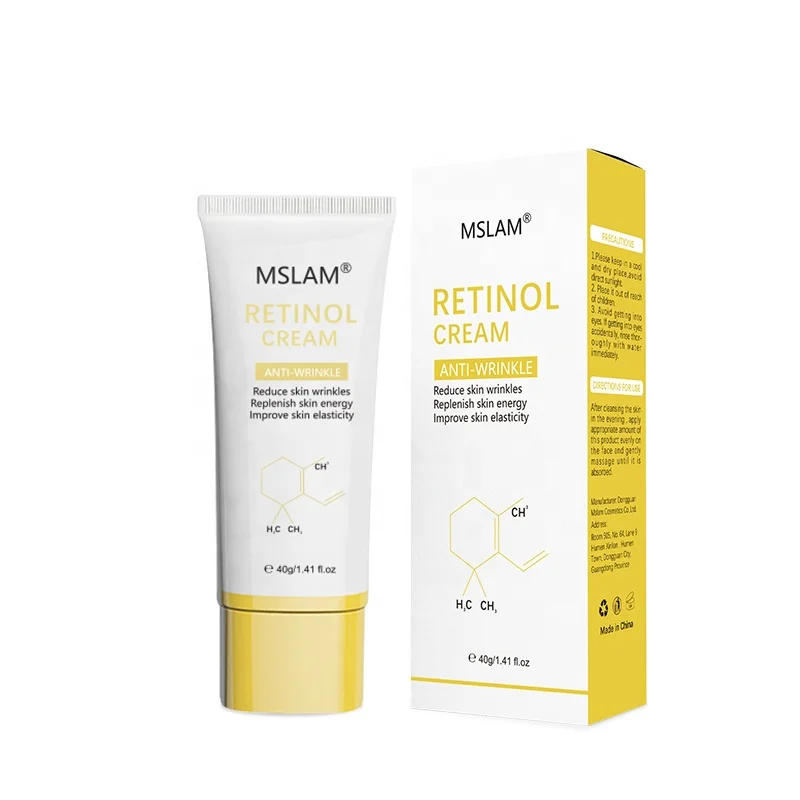 Ready Stock New Products MSLAM Retinol Firming Cream 40g For Reduce Wrinkles Improve Skin Elasticity