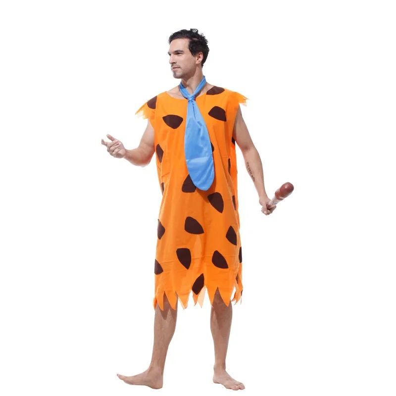 Новый стиль низкая цена одежда для выступлений Flintstone костюм Хэллоуина