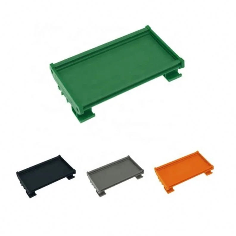 DIN Rail Mounting Carrier Bracket Terminal Block Connector Plastic Box PCB Mounting Adapter PCB Housing PCB Width 72mm