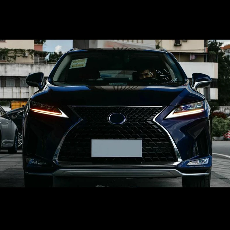 New for Lexus RX headlight assembly modified matrix LED headlights with low streamer and higher three-eye headlights