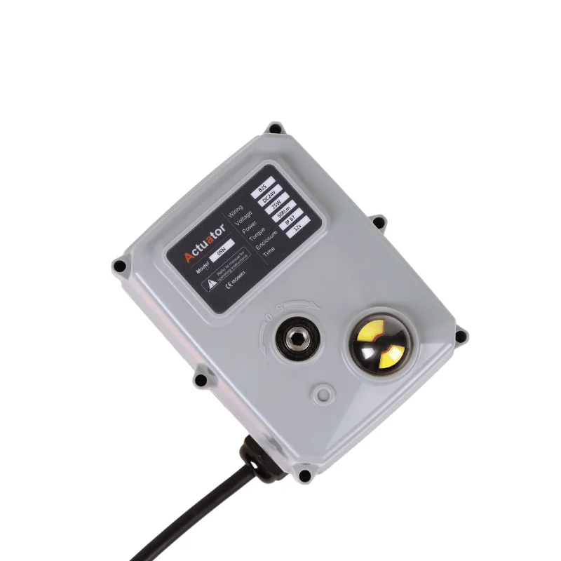 24V DC 4-20mA 50Nm Basic ON OFF Type 4-20mA Electric Rotary Actuator Quarter Turn Electric Valve Actuator