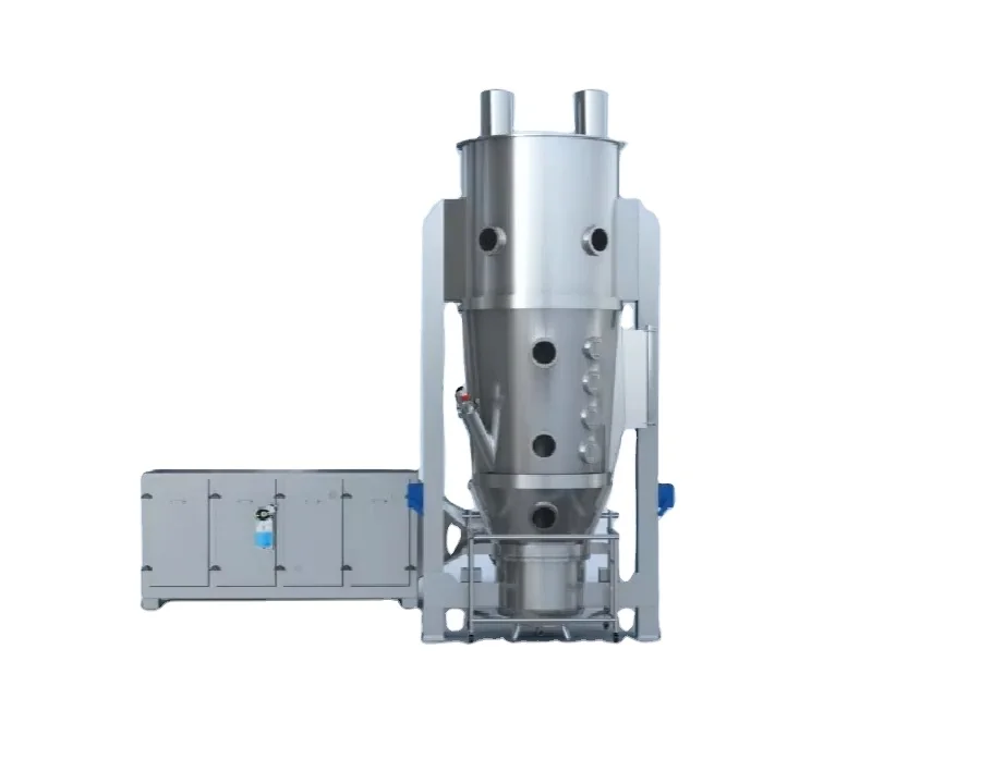 
FG-120 120kg/batch stock stainless steel aeromatic cococa shrimp sugar granule fluid bed dryer drying machine 