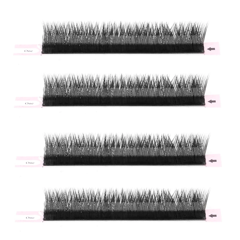 GODISS V-shaped Strip Lashes 3d Private Label Mink Eyelashes Easy Fan Eyelash Extentions Kit