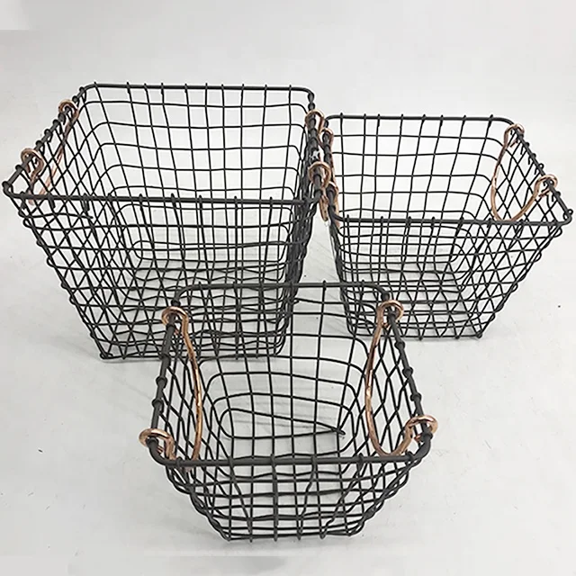 Hot-selling Multi-functionsoy Waxl Storage Basket Varioucandle Cups of Wrought Iron Baskets on Baskets Metal Linen Single Wicker