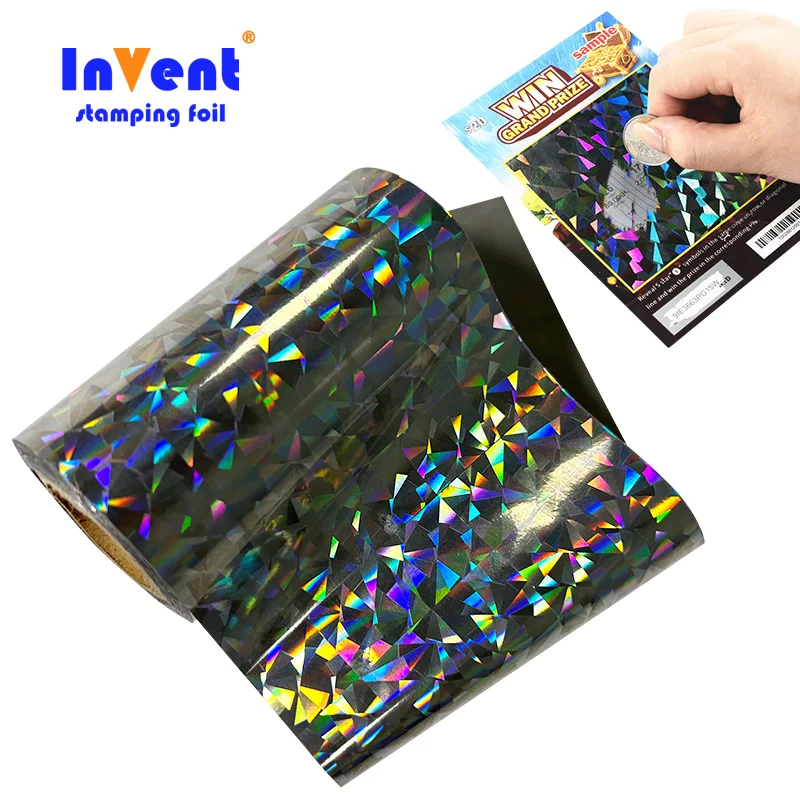 Paper Application Scratch Off Hot Stamping Foil rolls Zebra For Label Stickers card