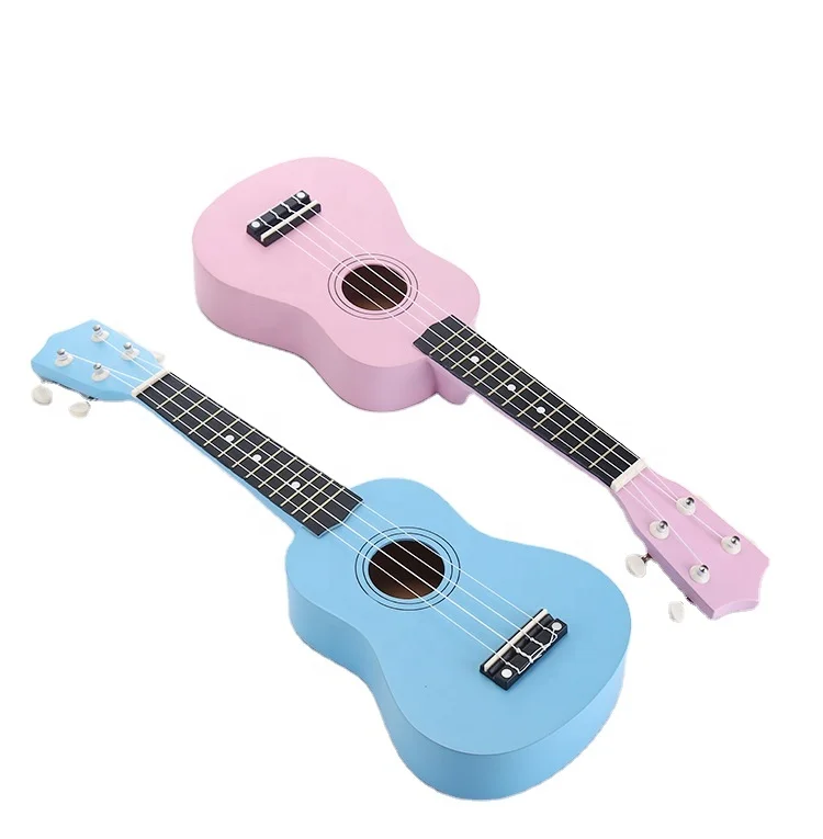 China Manufacture Custom Hot Sale 20 Inches Educational Ukulele Baby Cartoon Guitar Toys Musical Instrument Guitar for Kids