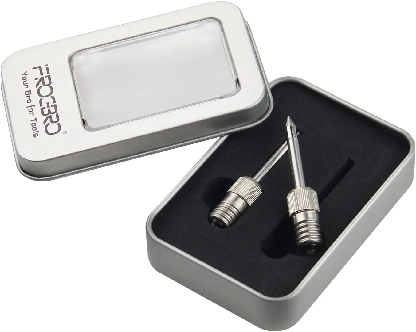 2PCS Soldering iron replacement tips welding head for FROGBRO Rechargeable Battery 5v 8w Cordless Soldering Iron