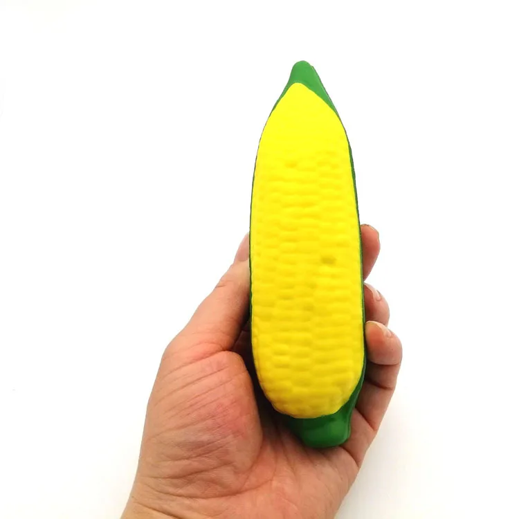 custom logo pu foam corn anti stress ball promotional toy