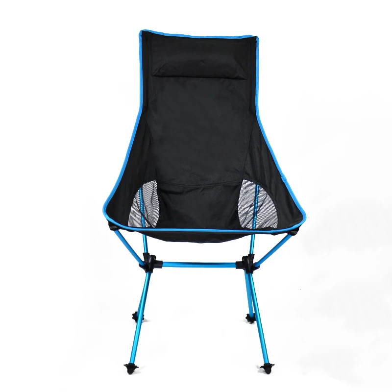 Factory Direct Sale Outdoor Camping High Back Foldable Moon Chair for Hiking