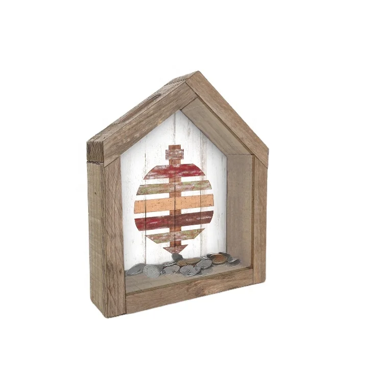 
Wood money box coin save money box for saving notes 