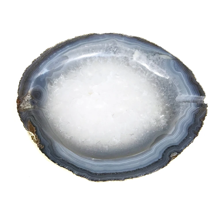 China Factory Wholesale High Quality Gemstone Agate Quartz Stone Coffee Table Tray