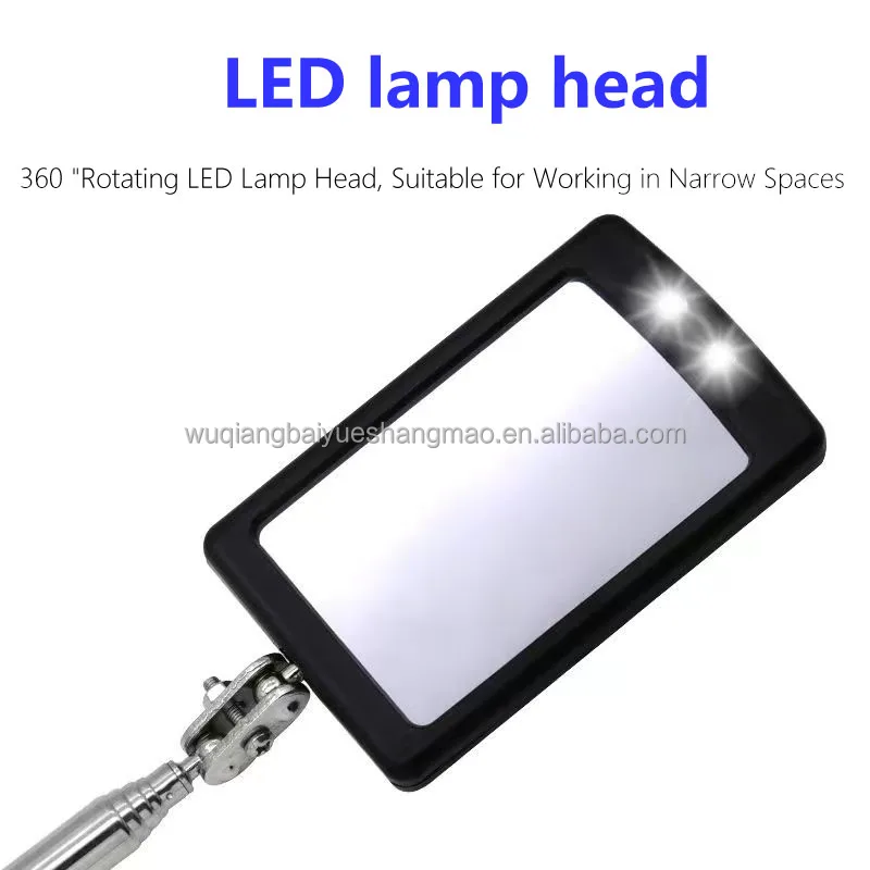 Регулируемое контрольное зеркало для сварки Растягивающихся и выдвижных ручек проверки безопасности поиска