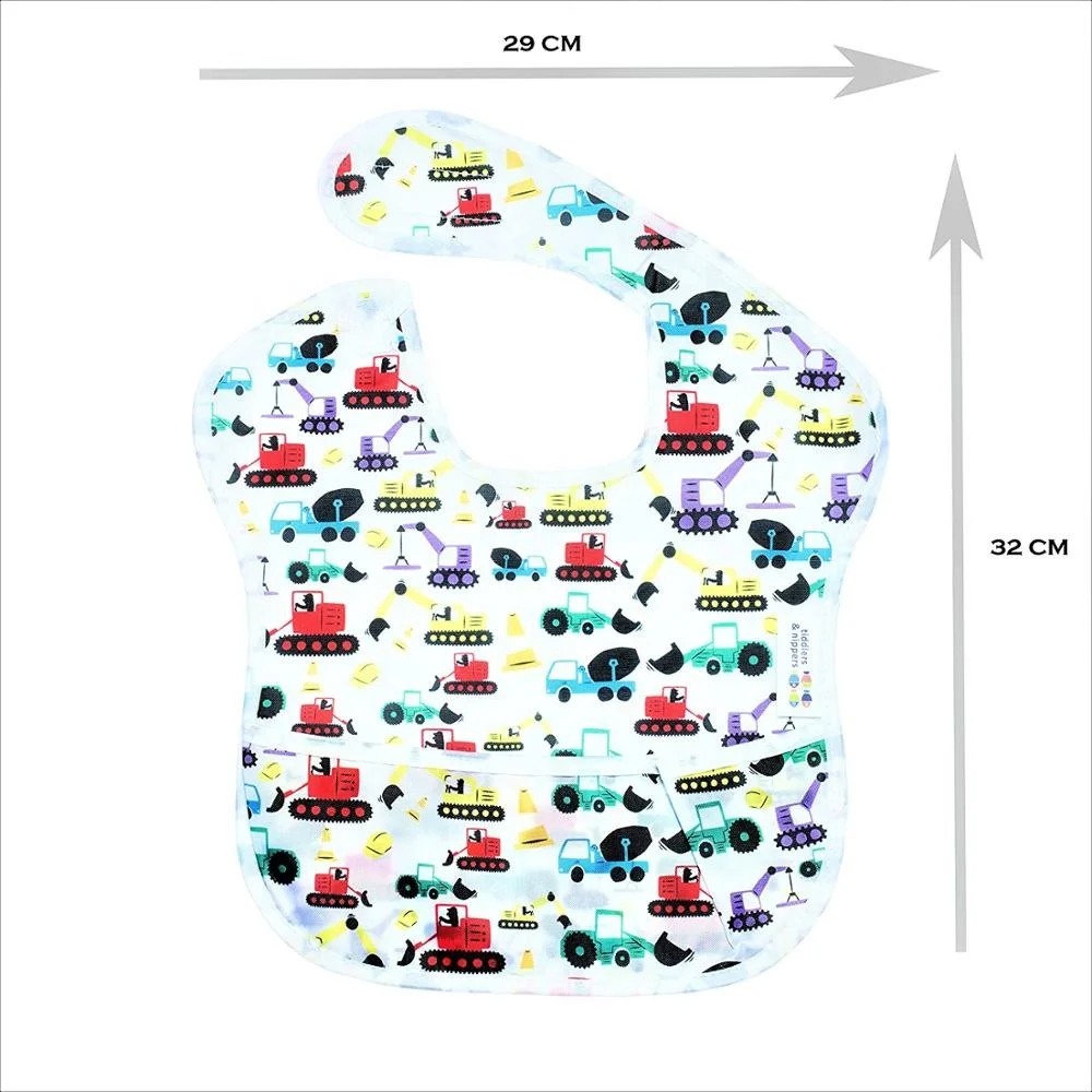 
Wholesale cute cartoon soft vinyl personal care baby feeding bandana bibs 