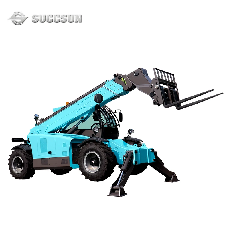 EPA4/EURO5 Engine 9ton Wheel hydraulic front end Bucket compact telescopic forklift Loader