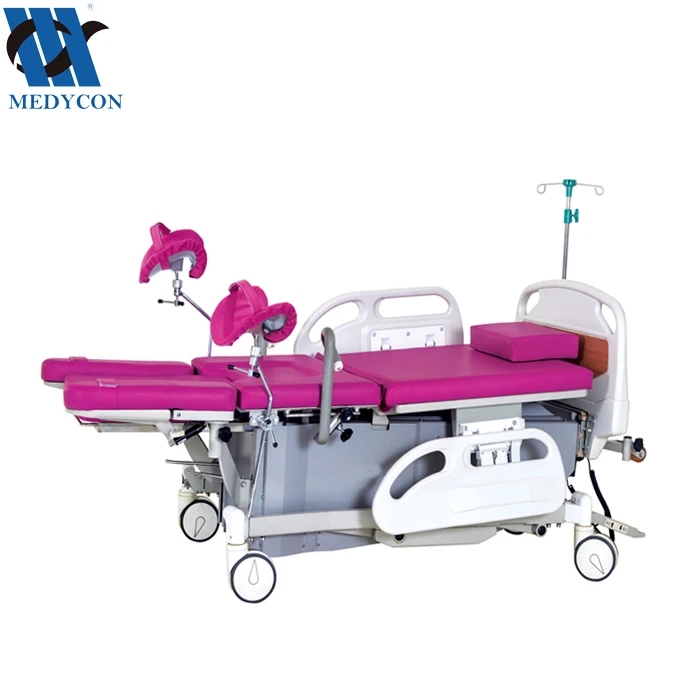 BDOP08 розовая многофункциональная электрическая акушерско-Гинекологическая кровать