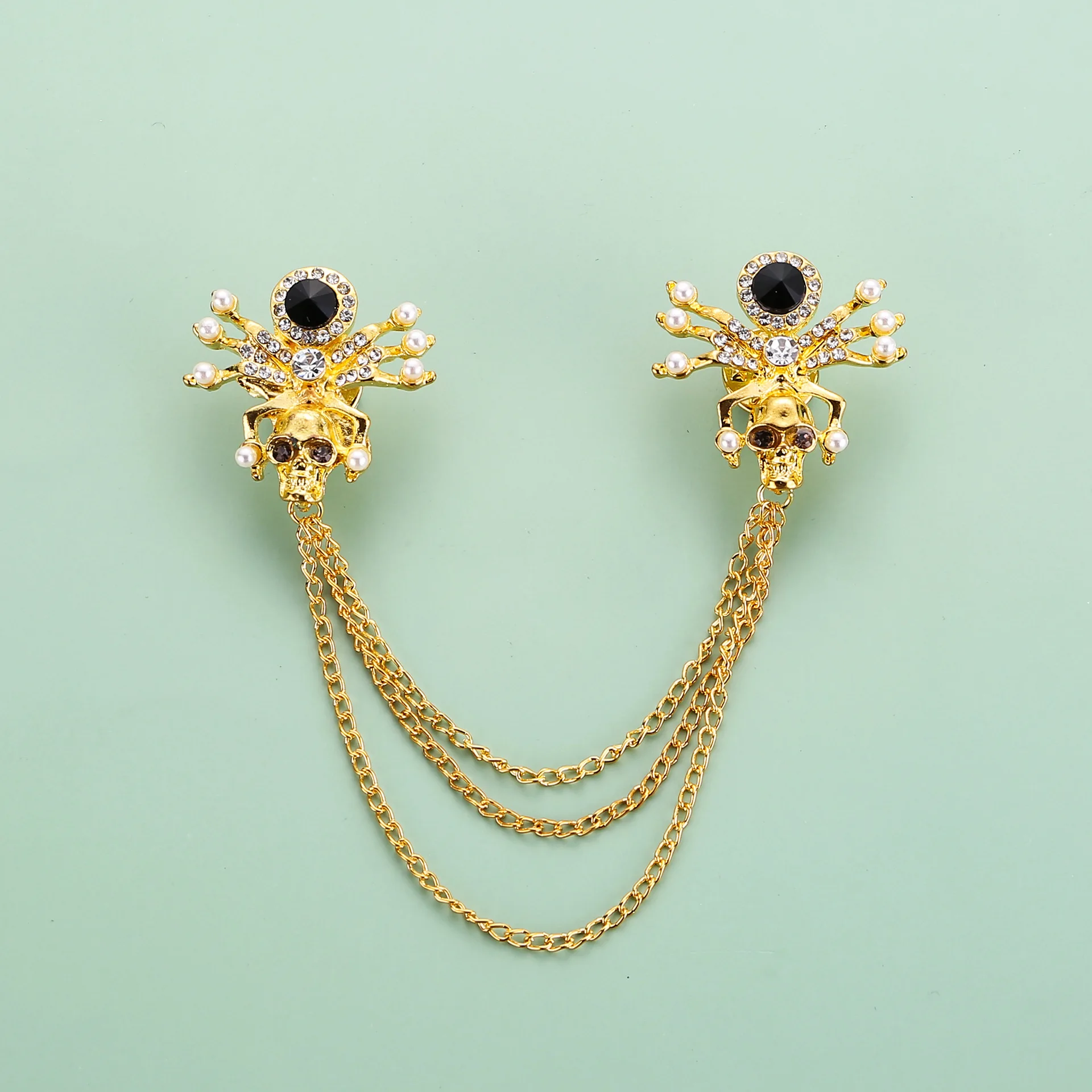 Fashion creative tulip Pearl Brooch Korean version of women bee butterfly corsage eagle anti-slip clothing accessories