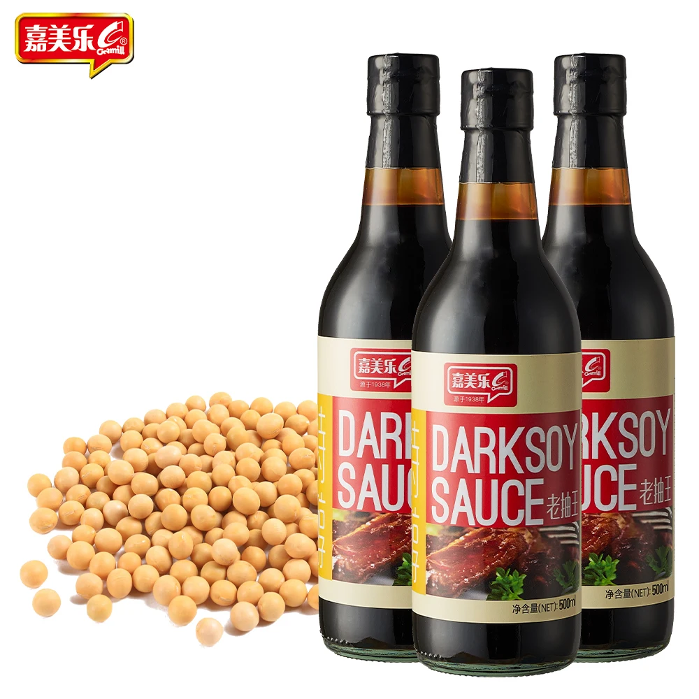 Factory Price high quality Glass Bottle organic soja soya sauc dark concentrated soy sauce